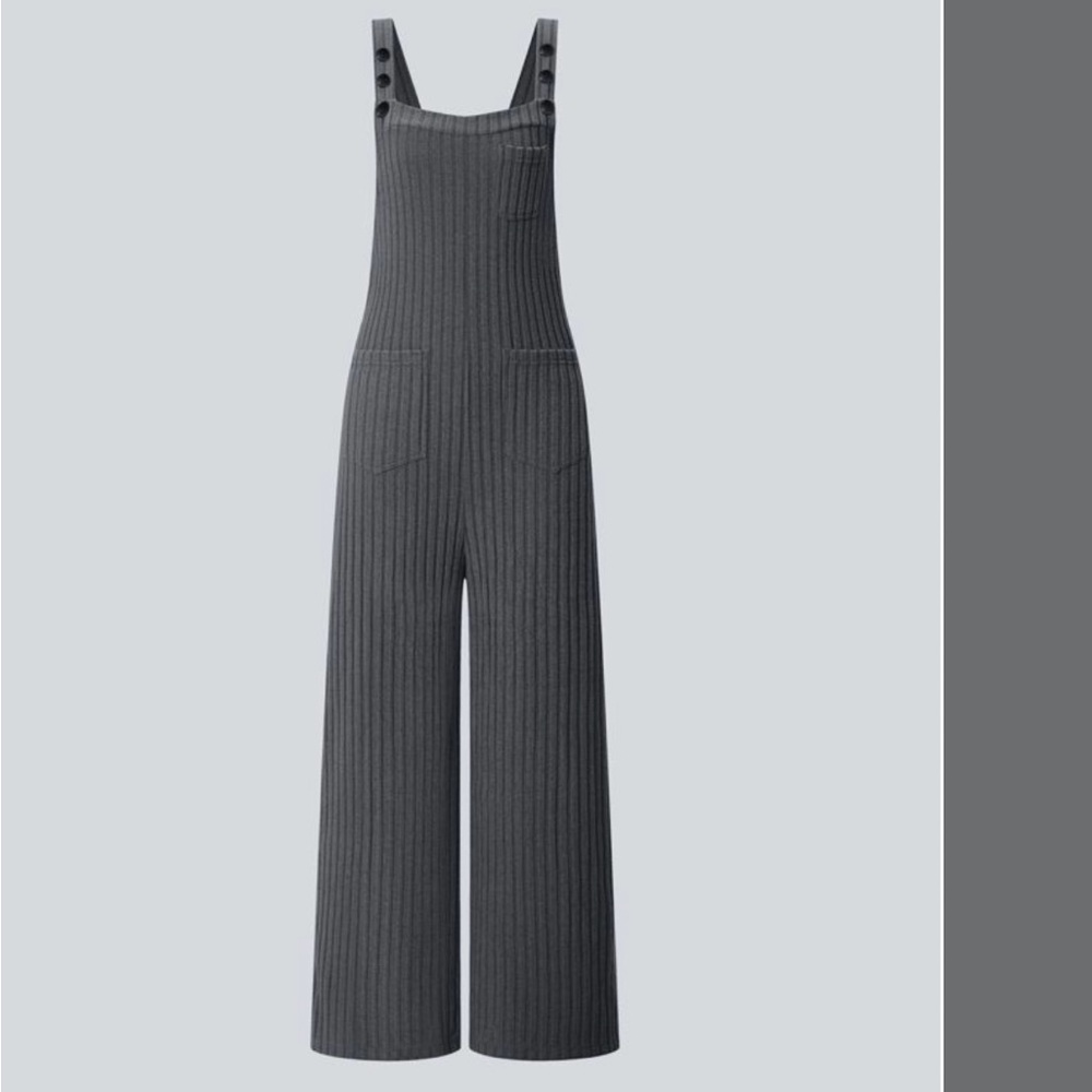 HALARA Gray Wide Leg Jumpsuit